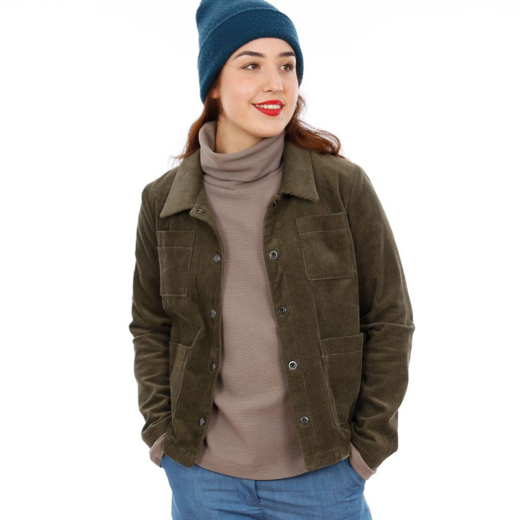 Papierschnittmuster kurze Jacke Frau Dita XS-XXL